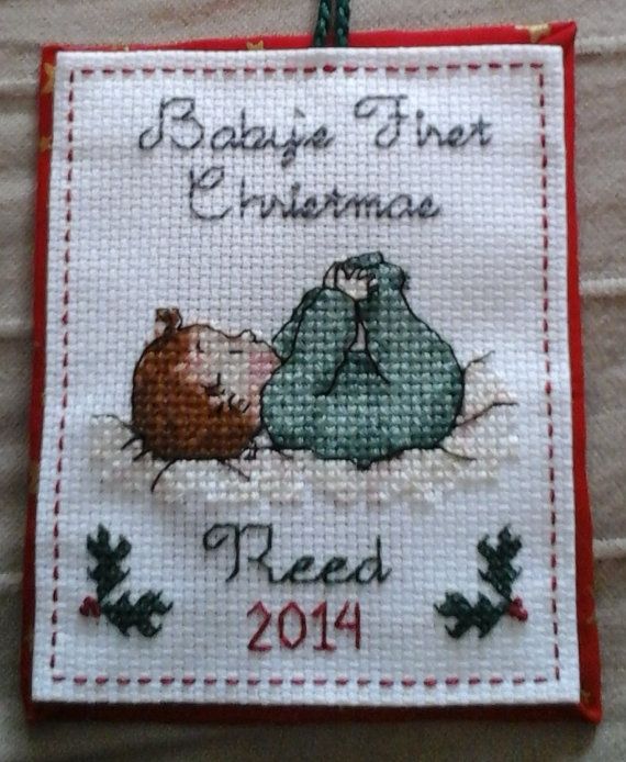 This is the pattern of the Finished Cross-Stitch Babys ...