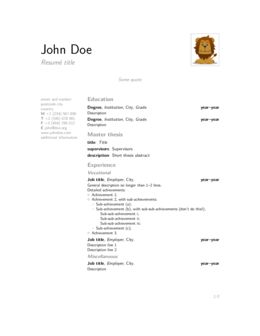 latex resume templates open template for free editing online resume examples latex for - Resume Templates Latex latex resume templates open template for free editing online resume examples latex for - Resume Templates Latex