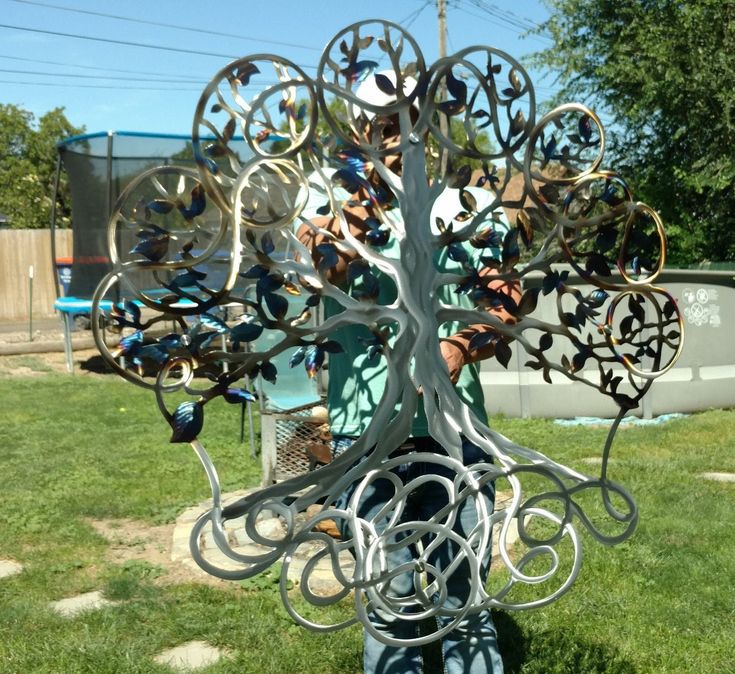 personalized metal tree wall art