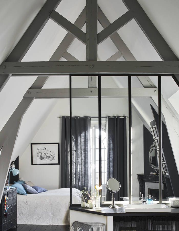 1001 Idees Pour La Cuisine Ouverte Avec Verriere Plafond Bois Poutre Bois Et Toit En Verre
