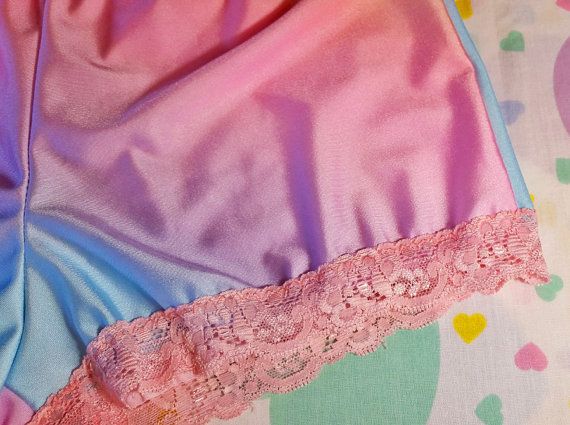 Rainbow ombre hot pants fairy kei roller derby 80s by missalphabet