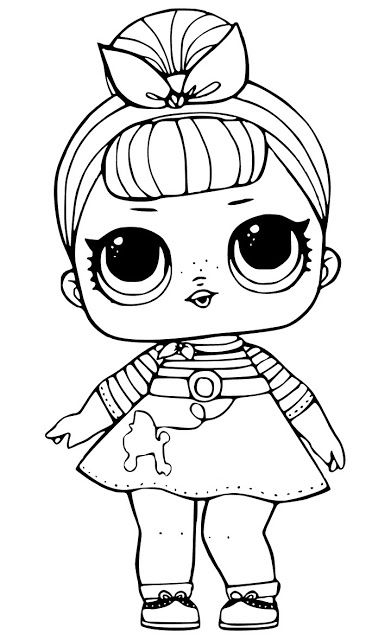 desenhos para colorir boneca lol niñas fieltro pinterest