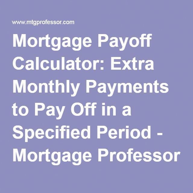 mortgage payoff calculator extra monthly payments to pay off in a mortgage calculator with extra monthly payments
