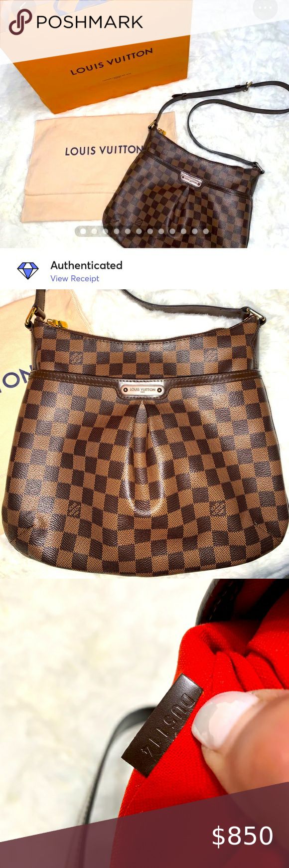 Louis Vuitton Bloomsbury PM Damier Ebene Canvas -EUC