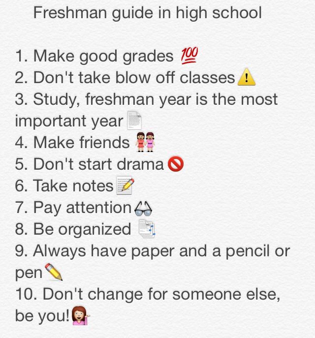 tips for freshmen