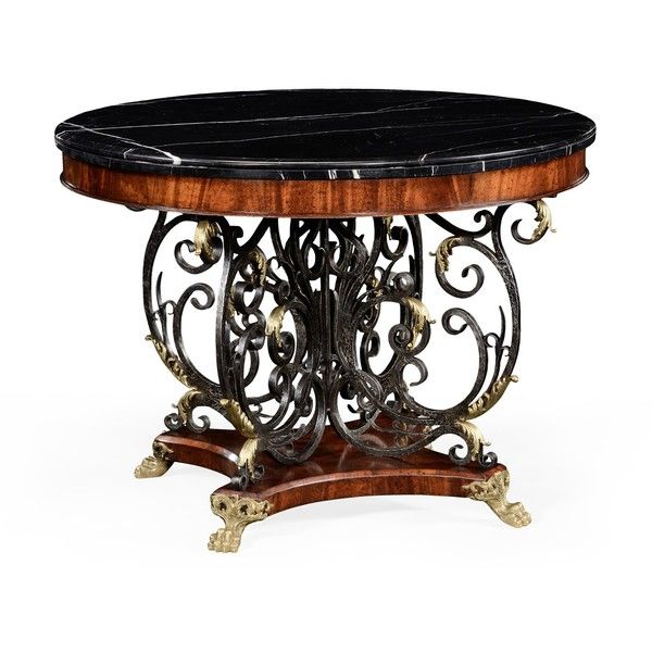 Jonathan Charles Anvil Um Antique Mahogany 42 Round Foyer Table 5 681 Liked On Polyvore Featu Baroque Furniture Modern Accent Tables Round Foyer Table Baroque Furniture, Antique Round Entryway Table