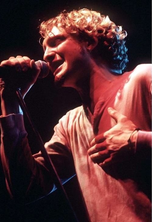 Layne Staley Braided Hairstyles | layne staley singing eyes closed holding the mic curly Layne Staley Braided Hairstyles | layne staley singing eyes closed holding the mic curly
