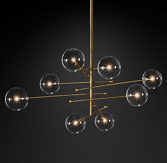 Glass Globe Mobile Chandelier | RH Modern | Mobile Glass Globe Mobile Chandelier | RH Modern | Mobile