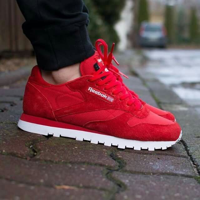 Reebok Classic Red Suede in 2020 | Stylish sneakers, Sneakers fashion, Rebook shoes