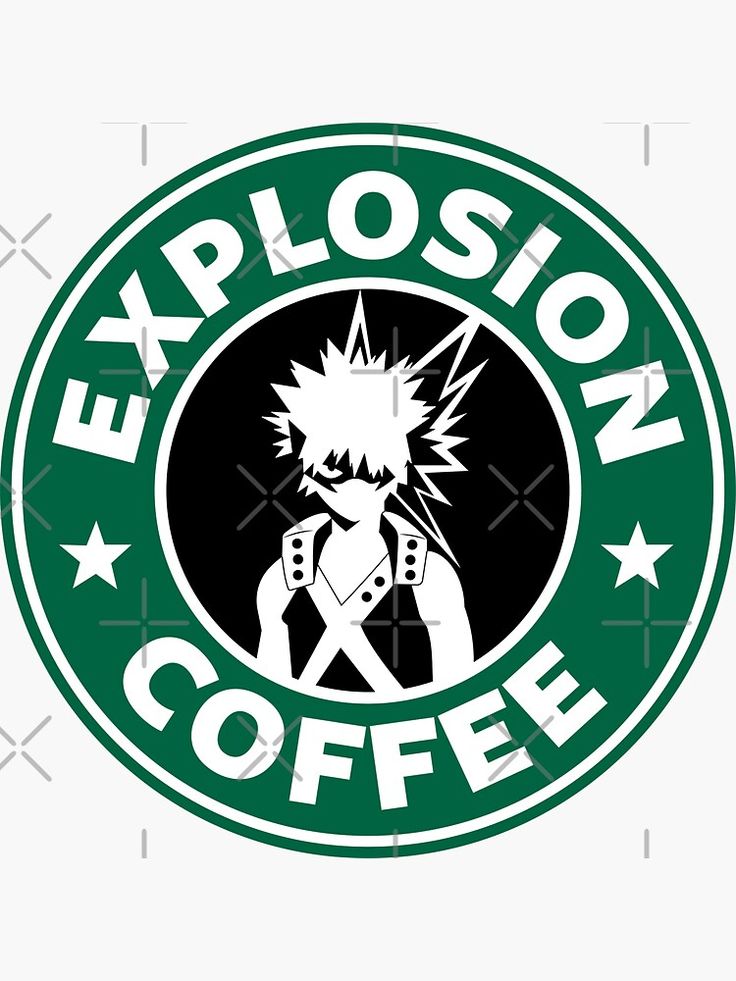 the logo for explosion coffee is shown in black and white