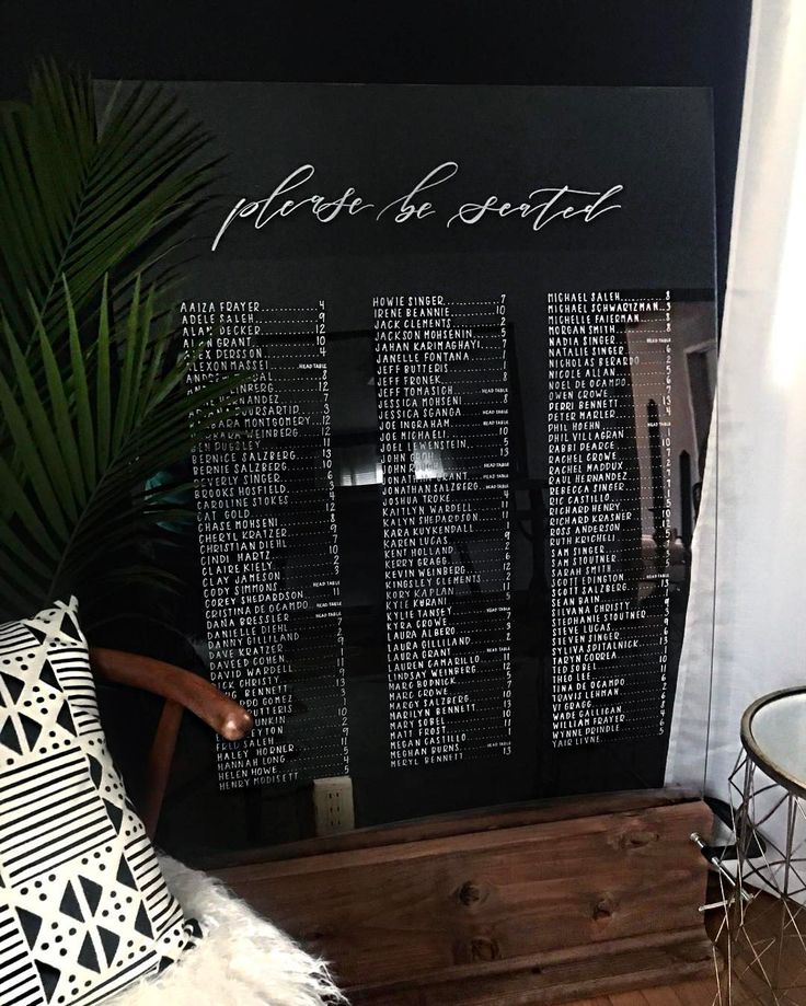 large acrylic seating chart by bashcalligraphy seating table plan for wedding template