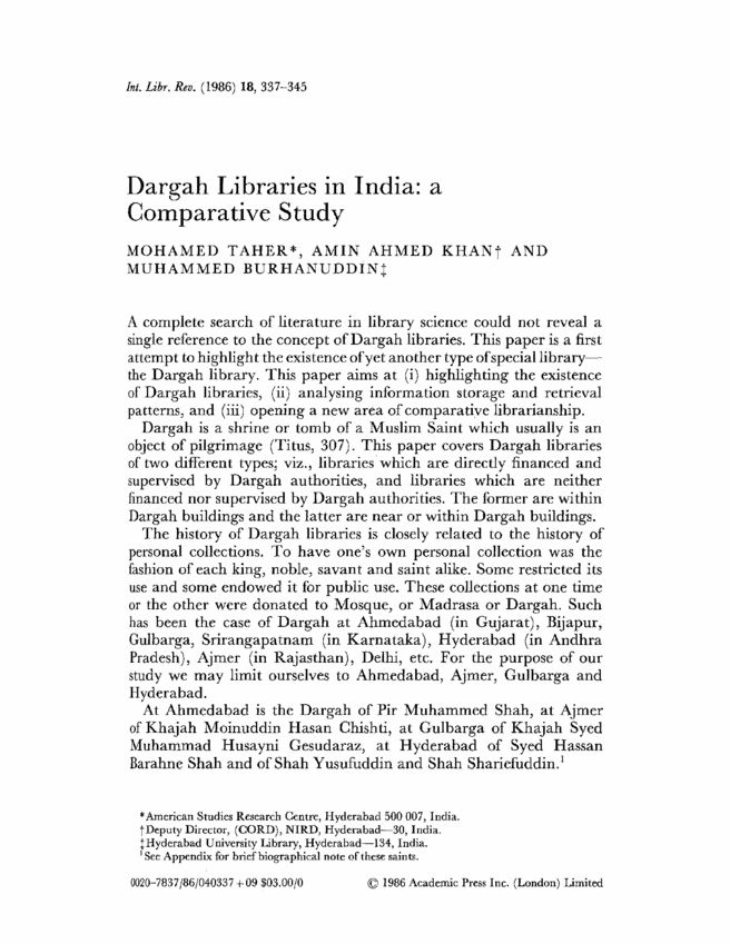 Phd thesis in library science