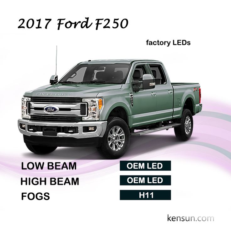 2017 Ford F-250 with OEM LED headlights goes with proprietary bulbs