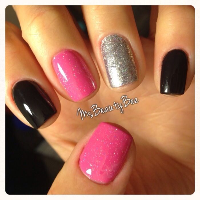 Best 25+ Pink Shellac Nails Ideas On Pinterest Summer Shellac Gel polish skittlesGelish - Black Shadow Shellac - hot pop pink with Gelish Vegas Nights on. Shellac Nail DesignsGel ... - Best 25+ Pink Shellac Nails Ideas On Pinterest Summer Shellac