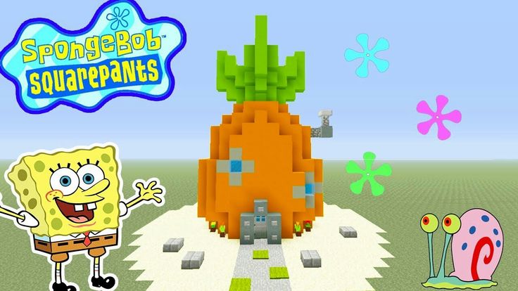 SpongeBob House Minecraft | Spongebob house, Minecraft creations, Spongebob