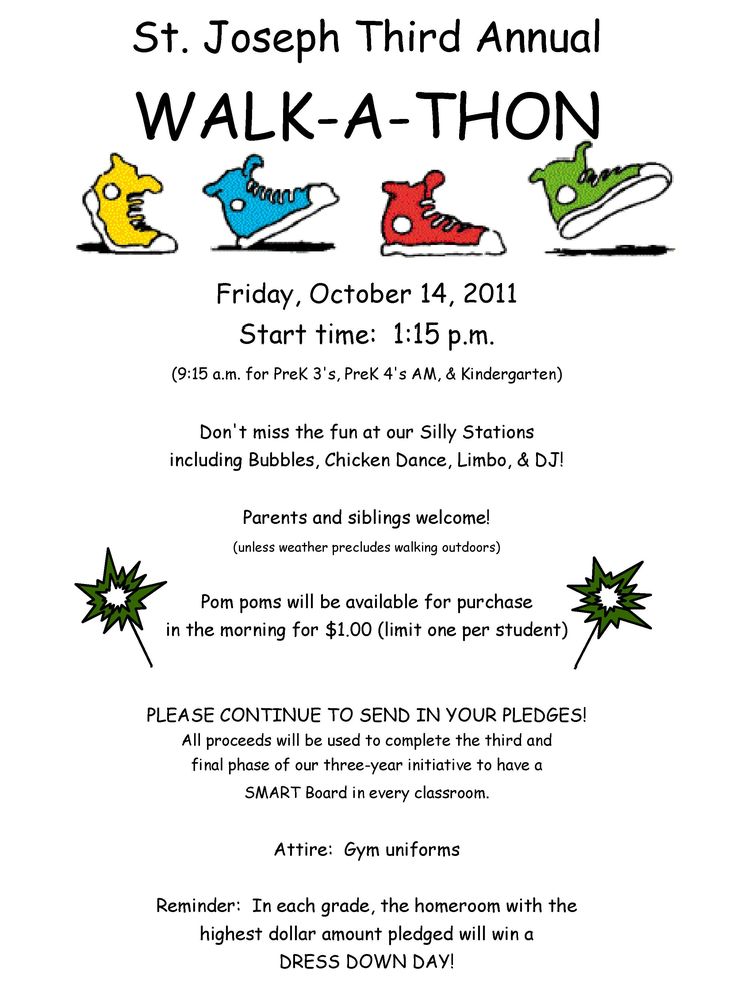 walk a thon themes