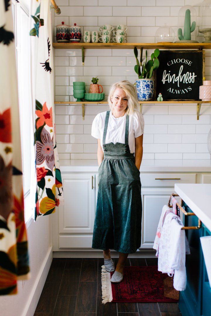 green corduroy jumper dress