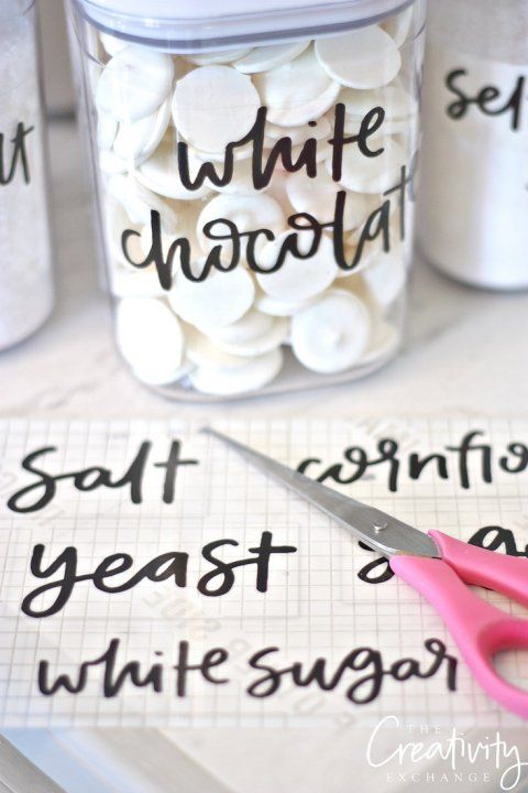 organized coffee cabinet with printable labels rustic