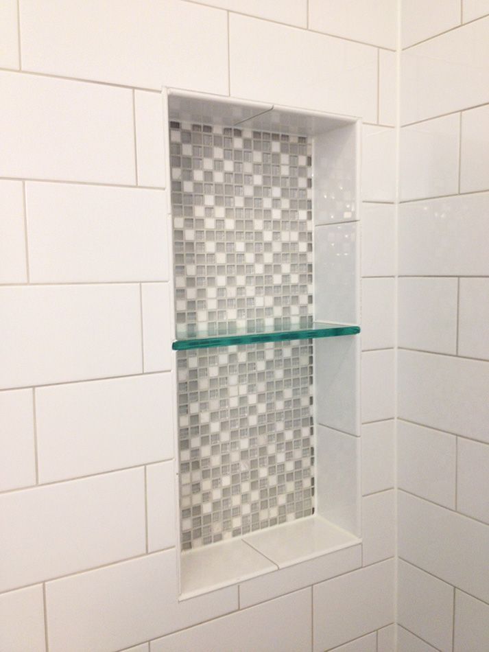 Ice White 4 X 10 Glossy Subway Tile Showing The Niche With Glass Split Akg Shower Bathroom Designs - Large White Rectangle Tile Bathroom Ice White 4 X 10 Glossy Subway Tile Showing The Niche With Glass Split Akg Shower Bathroom Designs - Large White Rectangle Tile Bathroom