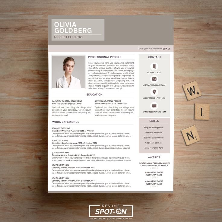 17 best Resume CV template by Spot-On Resume images on Pinterest - resume printable template 17 best Resume CV template by Spot-On Resume images on Pinterest - resume printable template