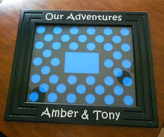 Framed poker chips