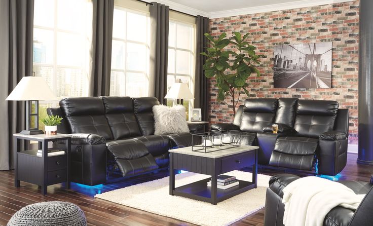 Kempten Black Reclining Sofa In 2021 Living Room Sets Furniture Living Room Sets Black Reclining Sofa, Black Leather Reclining Sofa And Loveseat Set