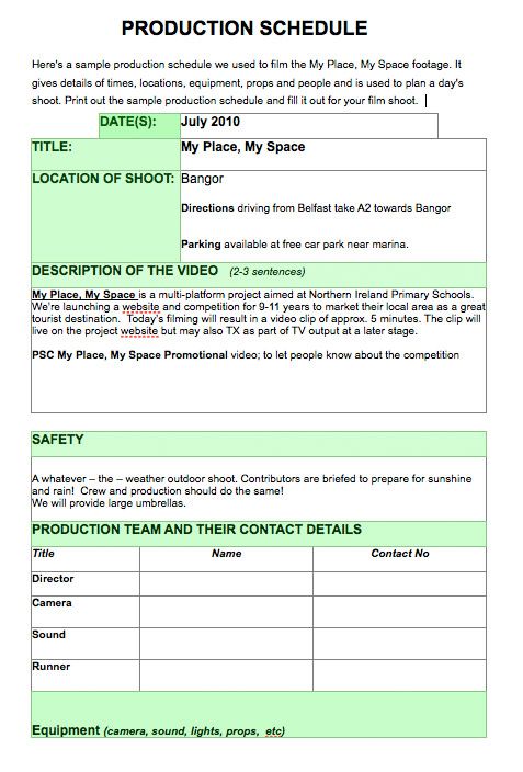 Sample Production Schedule Template Check out additional video