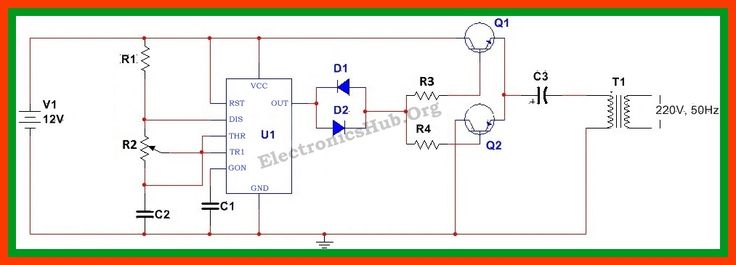 How To Make 12v Dc To 220v Ac Converter Inverter Circuit