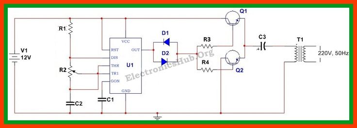 How To Make 12v Dc To 220v Ac Converter Inverter Circuit Design Electrical Circuit Diagram Circuit Design Electronic Circuit Design