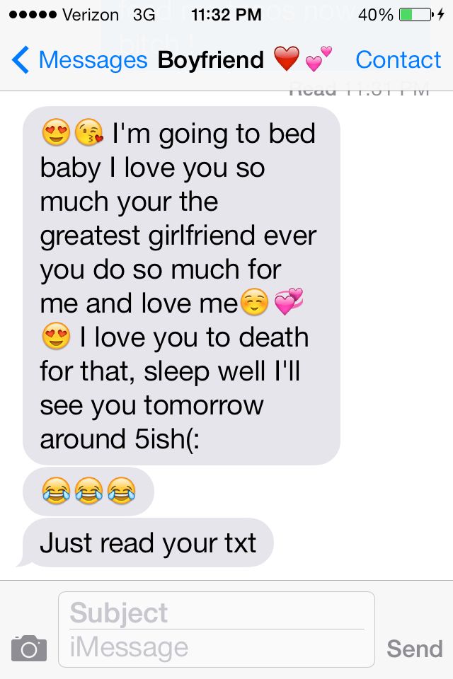 cute texts for him