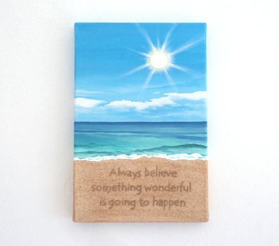 New View Beach Scene Canvas Wall Art 3 Piece Set Canvas Art