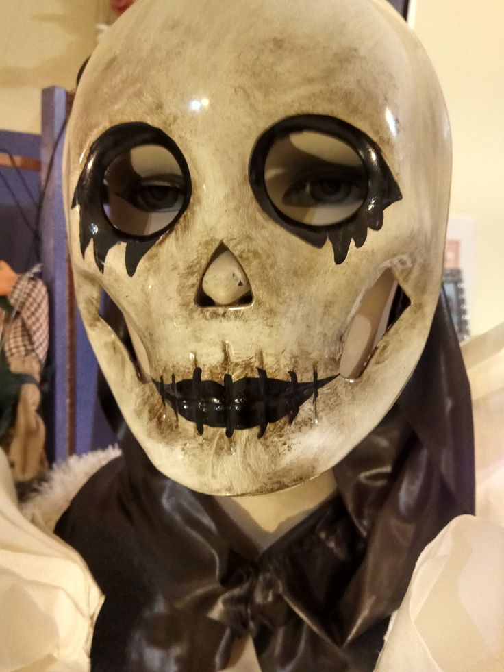 dia de los muertos full face handmade painted mask acrylic non toxic colours skeleton day of the dead masquerade costume party mademeathens