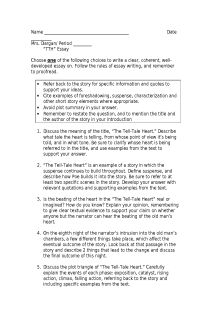 the tell tale heart essay