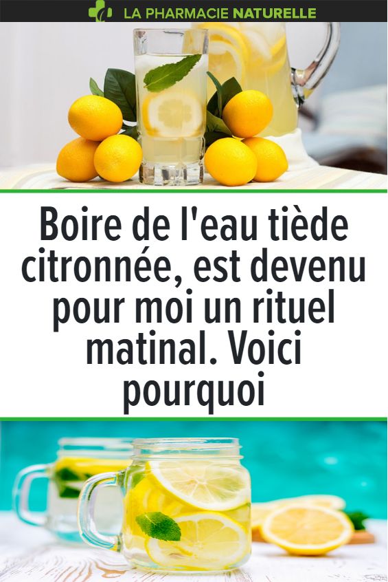 Boire de l'eau tiède citronnée, est devenu pour moi un Boire de l'eau tiède citronnée, est devenu pour moi un