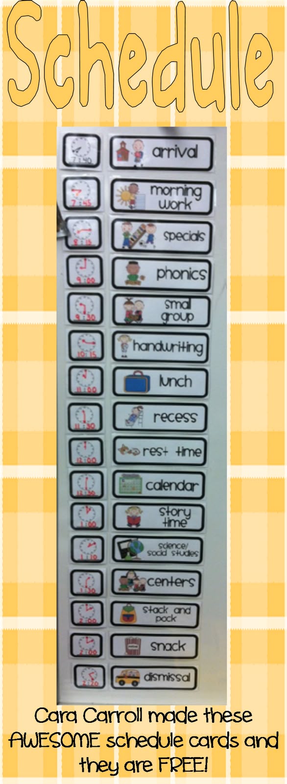 53 best picture schedules images on pinterest speech language a visual performing arts flyer for dade county