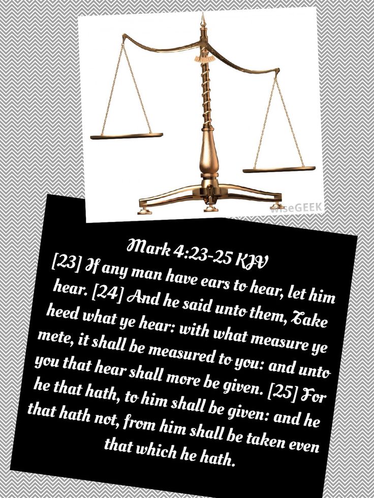 A Scale With The Words Mark 4 23 25 Kjv And An Image Of Them On It a-scale-with-the-words-mark-4-23-25-kjv-and-an-image-of-them-on-it