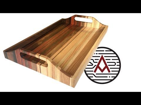 sunset serving tray from scrap wood diy skilled woodworking în