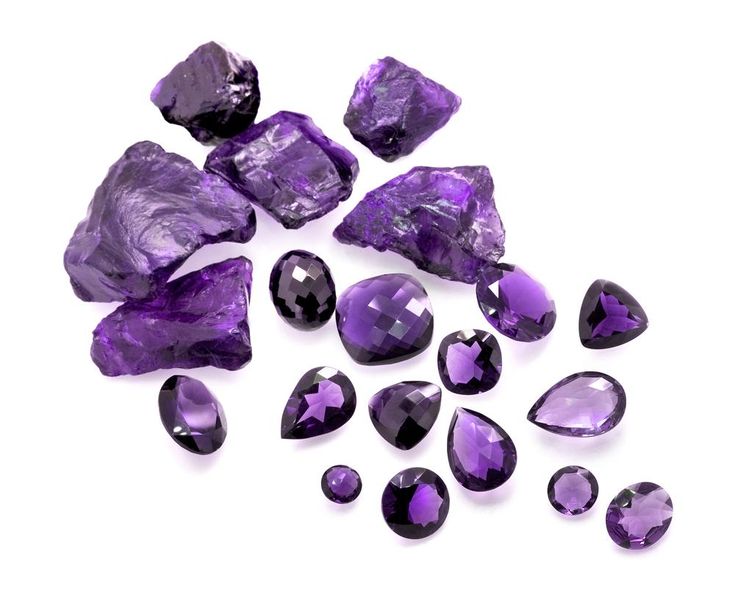 Amethyst Loose Gem Stones 4mm Round Brilliant Cut Calibrated Quality February Bi