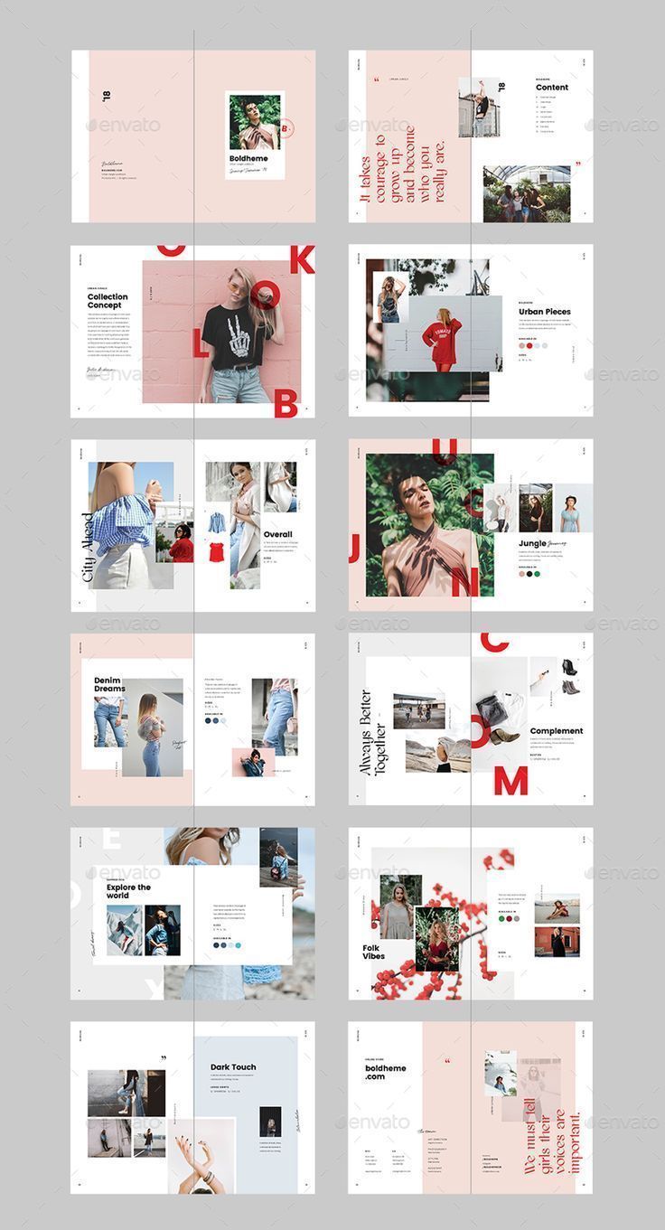 Boldheme ist ein modernes, avantgardistisches Mode-Lookbook & -Katalog. Sie können es als