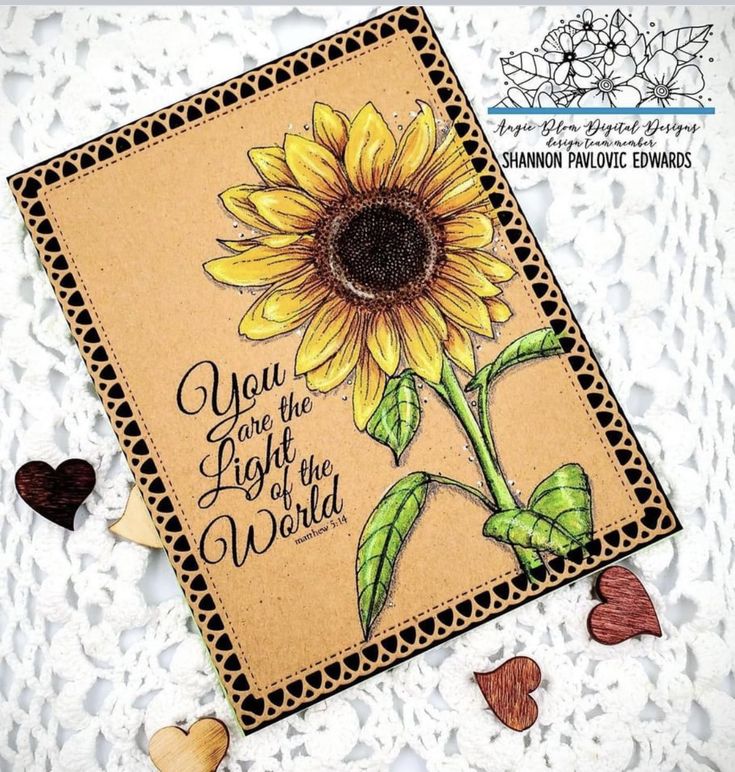 Sunflower 4 models of wood birthday cards Wine Fisherman Cute bird Original Sunflower 4 models of wood birthday cards Wine Fisherman Cute bird Original