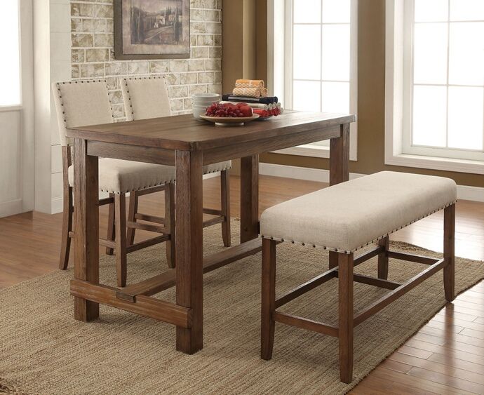 Best 10+ Dining Set With Bench Ideas On Pinterest Wood Tables 4 pc Sania collection contemporary style natural tone finish wood counter height dining table set with - Best 10+ Dining Set With Bench Ideas On Pinterest Wood Tables