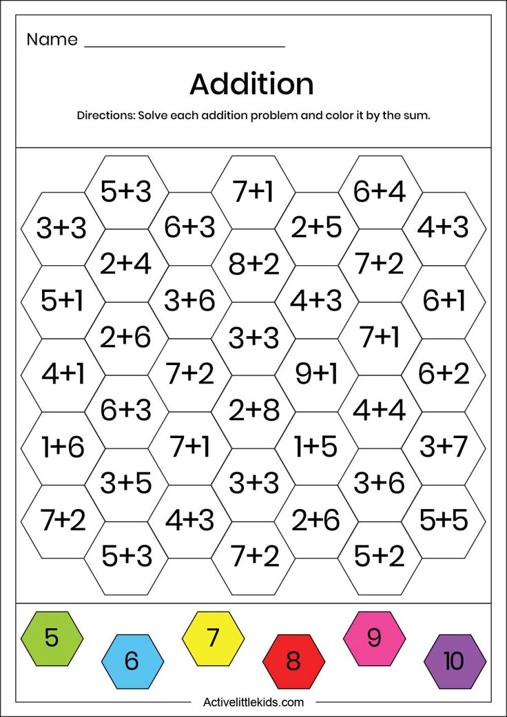 free color addition worksheet aulas de matematica ensino de matematica actividades para idosos