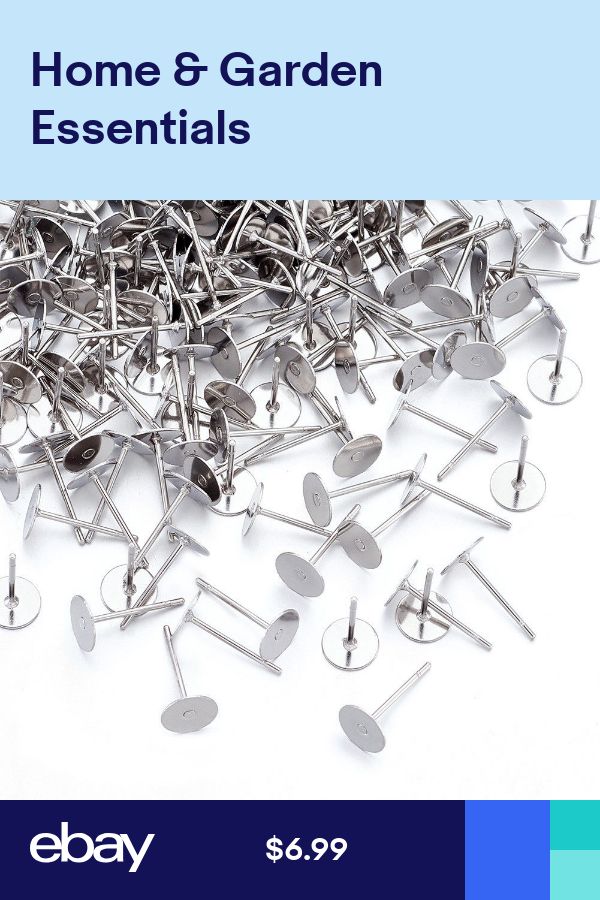 500pcs 304 Stainless Steel Flat Earring Posts Round Pad Pegs Stud Findings 12mm 500pcs 304 Stainless Steel Flat Earring Posts Round Pad Pegs Stud Findings 12mm