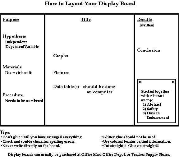 science projects layout