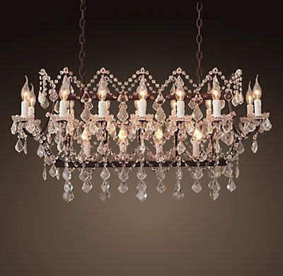 Pin By Luci Kelly On Fixtures Rectangular Chandelier Vintage Crystal Rustic Candle Rectangular Chandelier, Rustic Iron Clear Crystal Chandelier