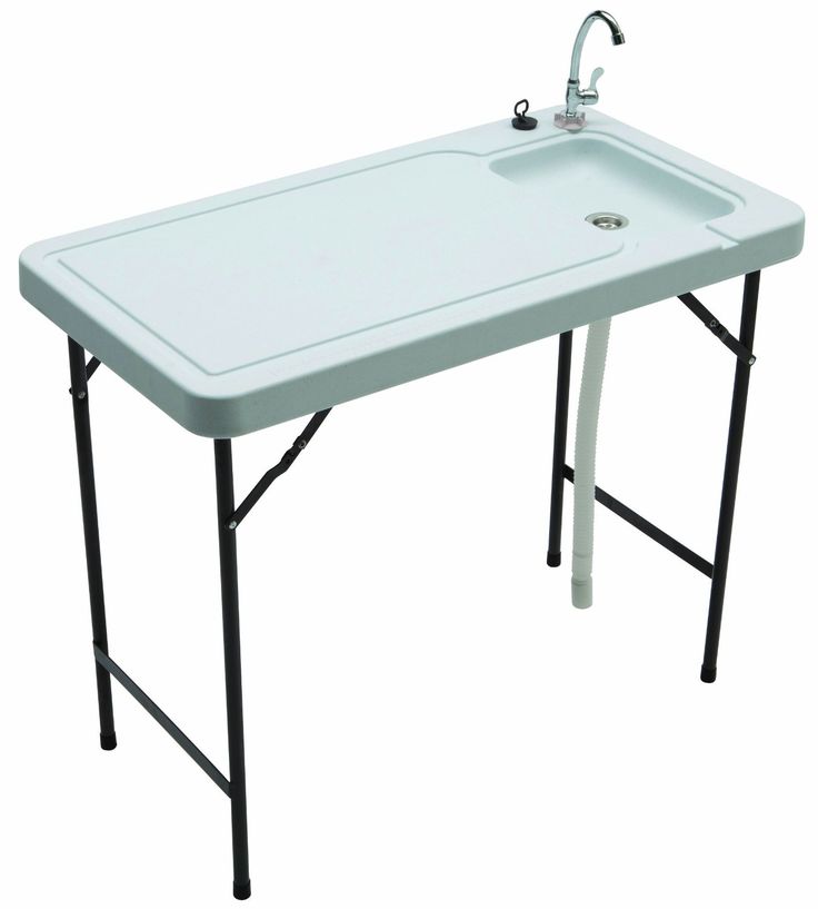 50 Backyard S Fish Cleaning Table Outdoor Folding Camping 50 Backyard S Fish Cleaning Table, Lifetime 4 Foot Portable Outdoor Table With Sink