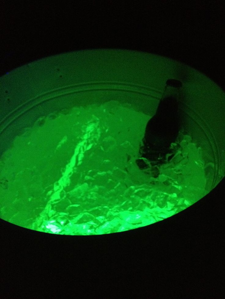 glow sticks in beverage tub i like this because even if it leaks its - Glow Stick Halloween Decorations glow sticks in beverage tub i like this because even if it leaks its - Glow Stick Halloween Decorations