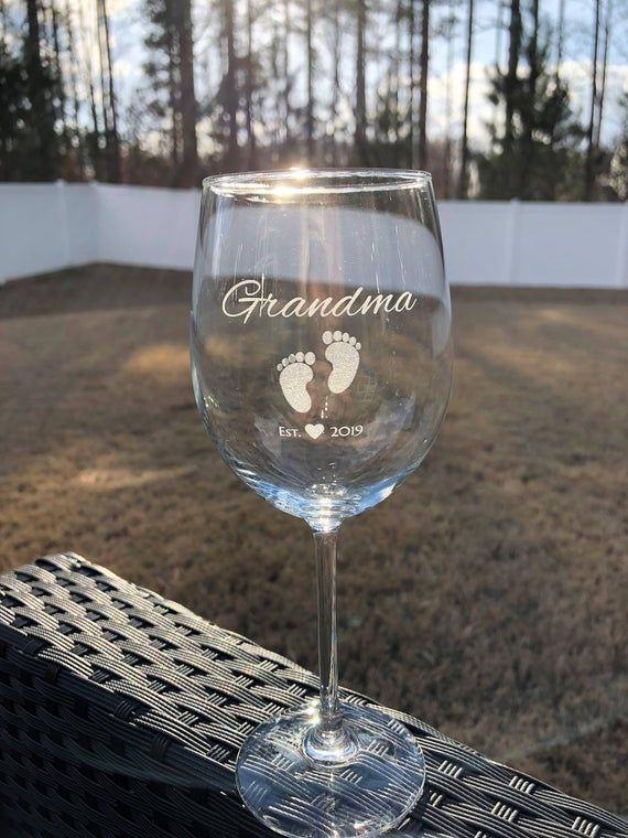 Download Grandma Wine Glass New Grandma Glass Grandma Wine Glasses Grandma Established Grandmother Glass Newgr Grandma Wine Glass Personalized Grandma New Grandma