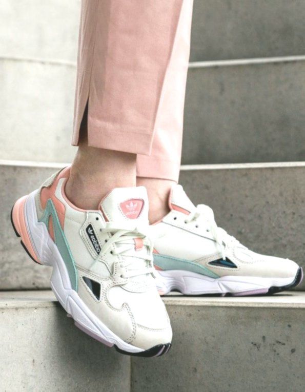 Adidas Falcon shoes in pastel colors in 