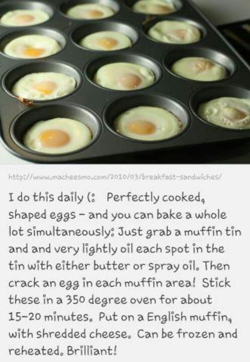 Baked eggs | Breakfast brunch recipes, Recipes, Brunch recipes